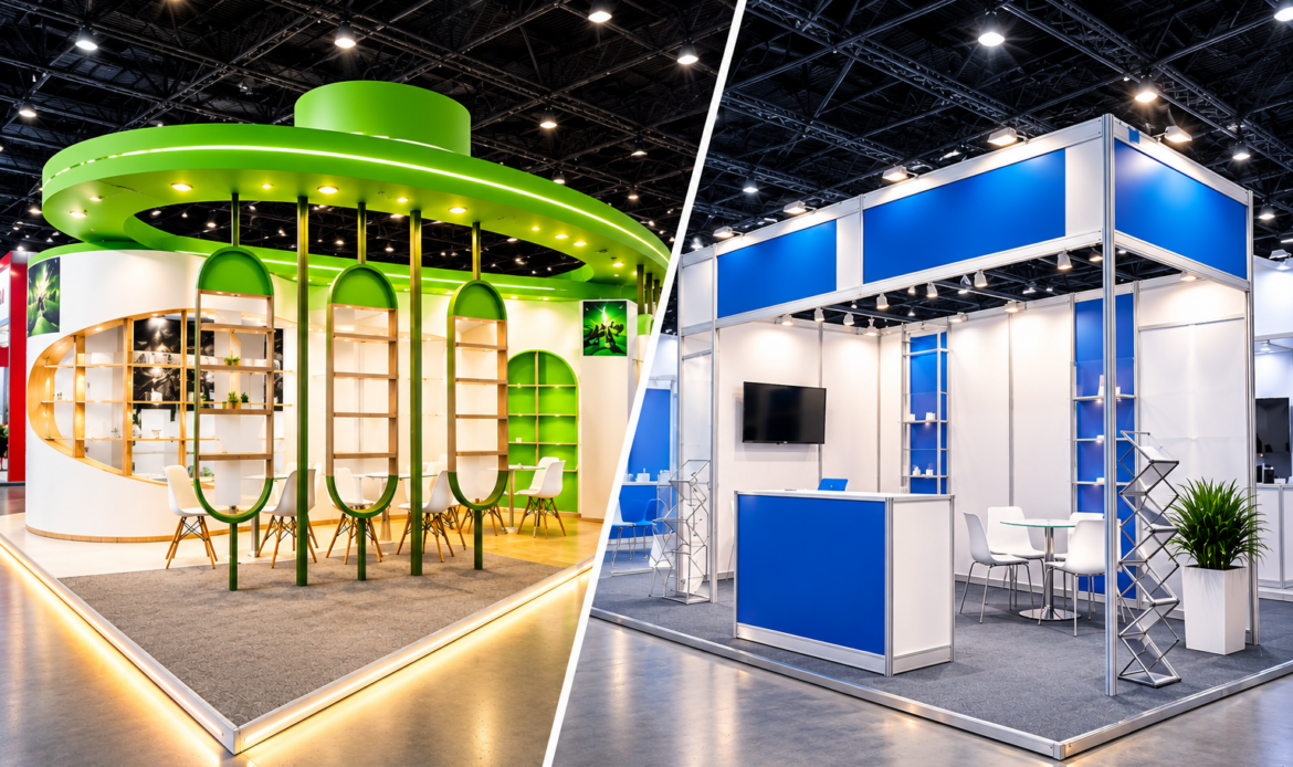 custom vs modular exhibition stand Dubai
