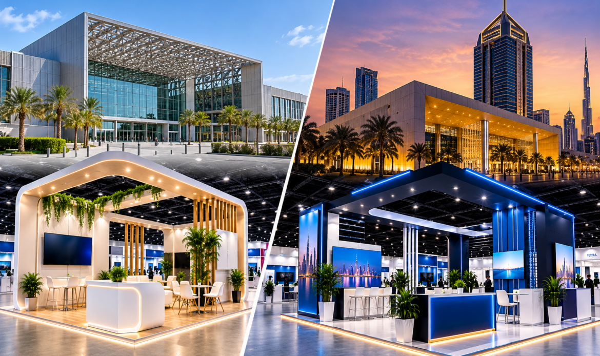 Exhibition stand built at the Dubai Exhibition Centre