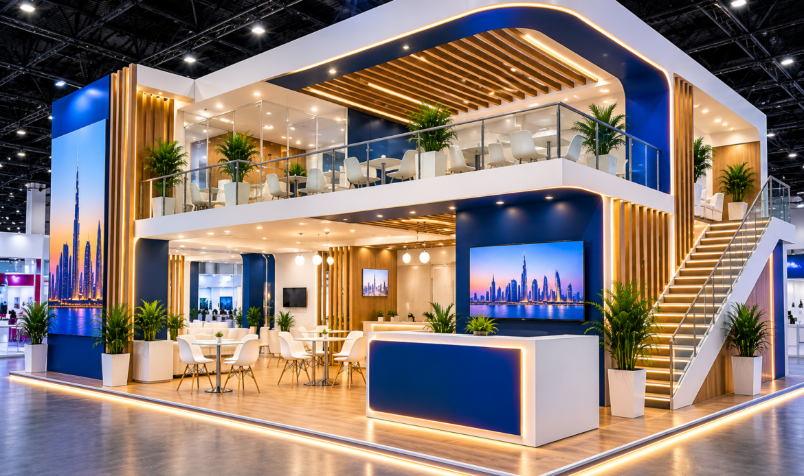 double decker exhibition stand Dubai