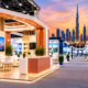 First time exhibitor stand at a Dubai trade show